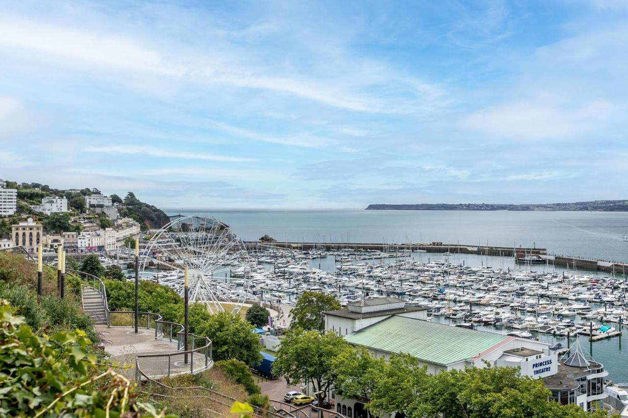 A7 Masts - Striking Beach Bolthole Apartment With Beautiful Sea Views Private Balcony & Parking Torquay Ngoại thất bức ảnh